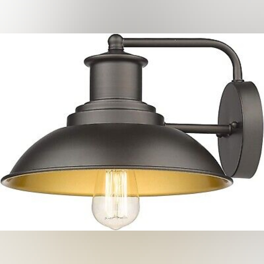 Rosient lighting fixture new in box, black and gold, indoor wall light